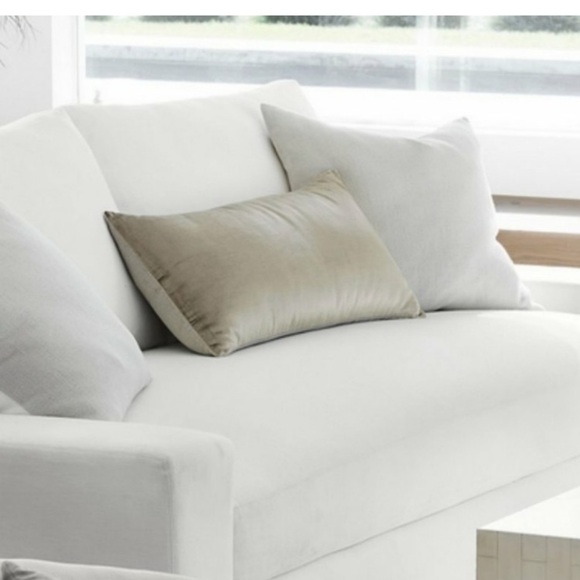 Williams Sonoma cream being champagne double sided two‎ tones accent pillow down - Picture 9 of 9